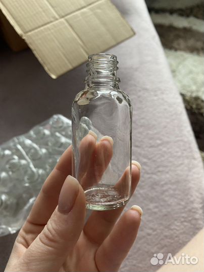 Флаконы из стекла 15 мл новые и крышки к ним