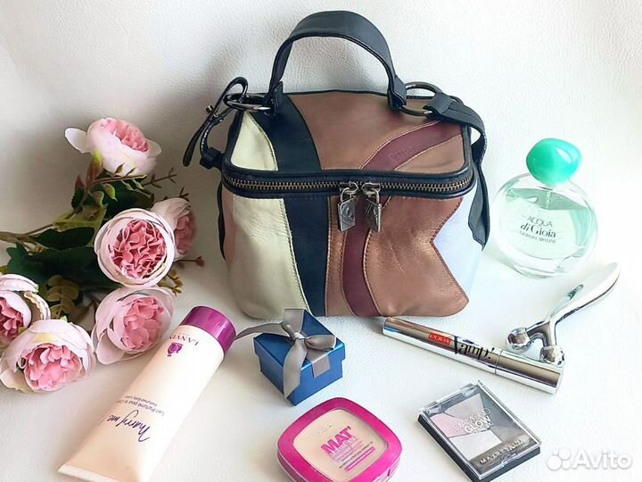 Сумка косметичка Furla натуральная кожа оригинал