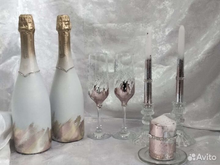 Свечи домашний очаг.набор свадебный