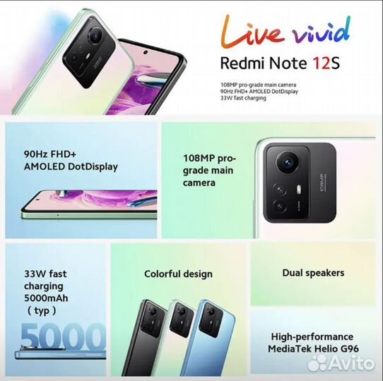 Новый Xiaomi Redmi Note 12S 8/256 NFC