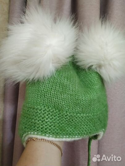 Шапка зимняя для девочки 52 54