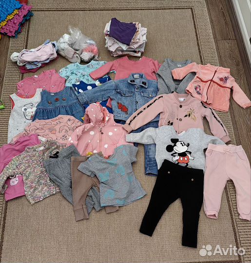 Вещи пакетом для девочки 74 - 86