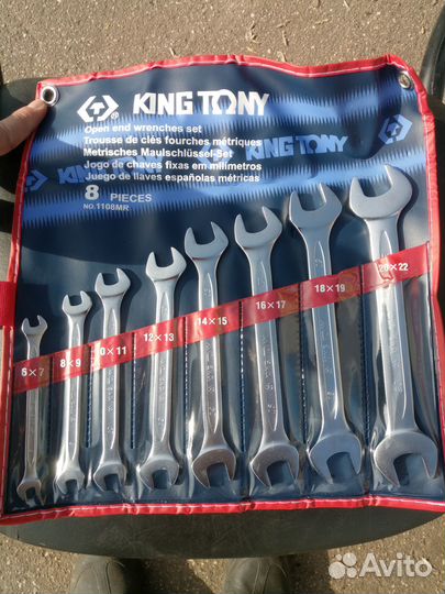 Новый набор рожковых ключей King Tony