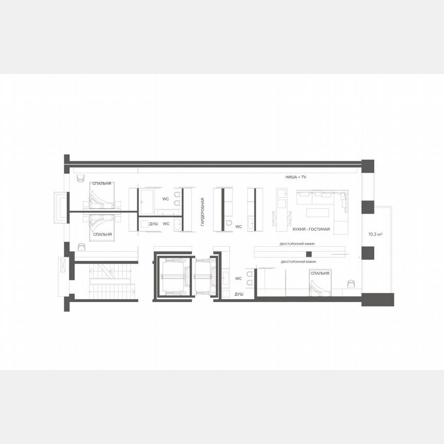 3-к. квартира, 168,6 м², 4/8 эт.