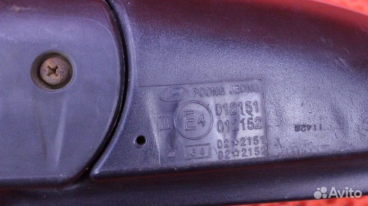 Зеркало заднего вида боковое левое Hyundai Avante