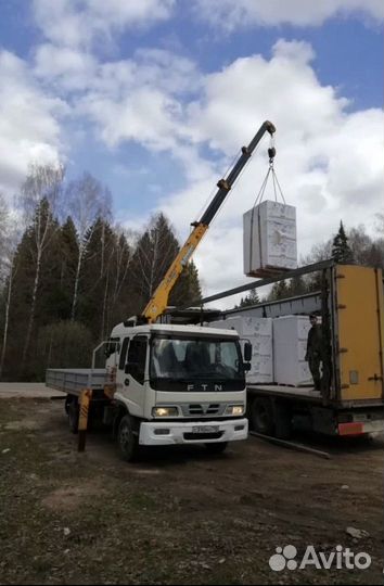 Аренда и услуги манипулятора, стрела 3 т, 10 м, борт 6 т, 5.4 м