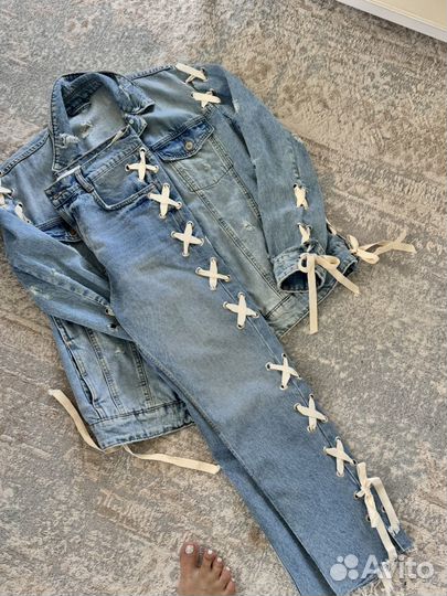 Denim костюм zara