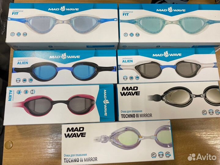 Очки для плавания Arena, Mad Wave, Atemi, Larsen