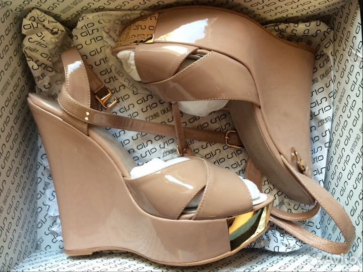 Босоножки женские, натуральная кожа, 38 размер