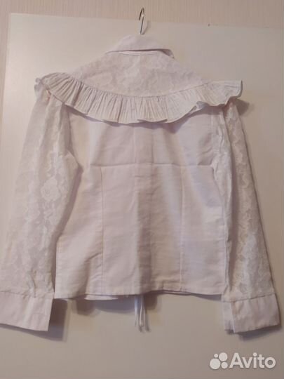 Блузка школьная для девочки р 128,140