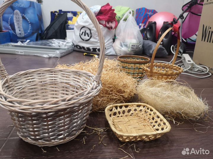 Корзина плетёная декоративная