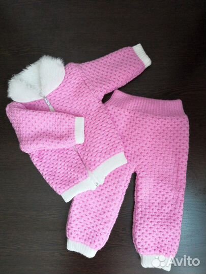 Тёплый вязаный костюм