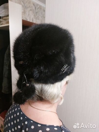 Шапка норковая женская