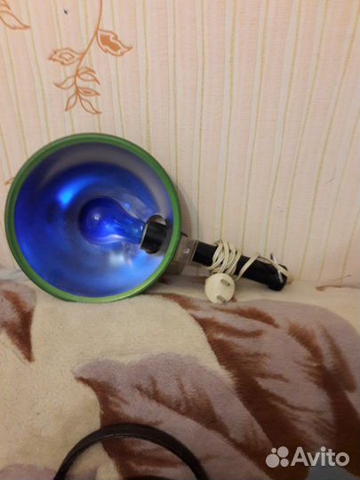 Лампа синяя