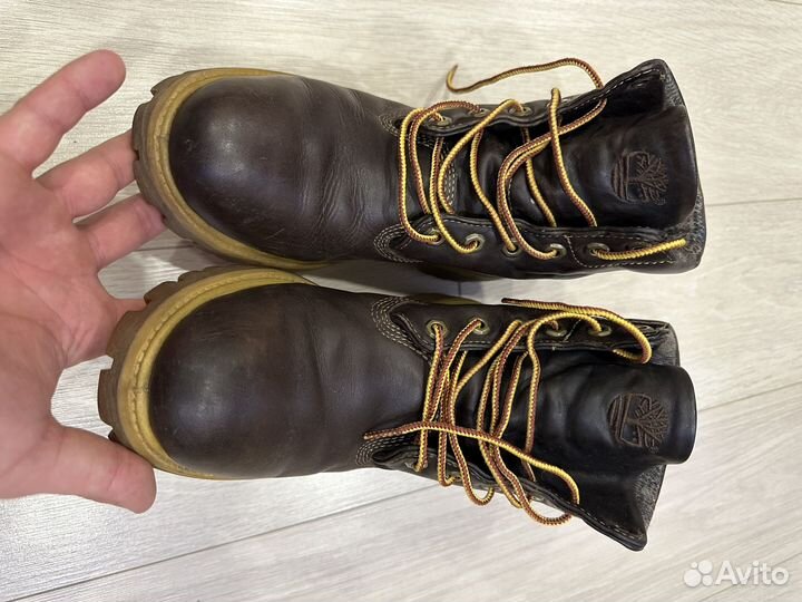 Ботинки timberland woolrich кожа