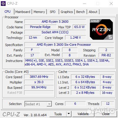 Игровой Компьютер Ryzen 5 2600 / GTX 1060 / 16GB