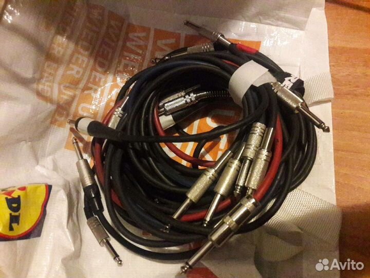 Провода микрофонные и гитарные