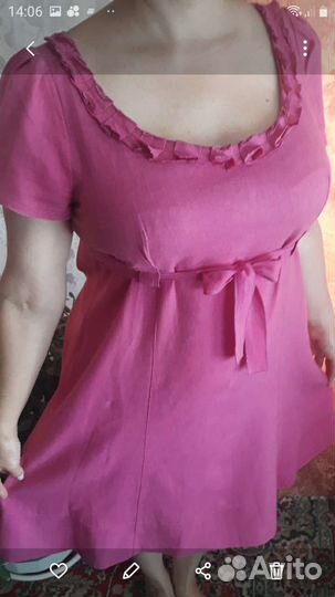 Платье,лён 52-54р-р