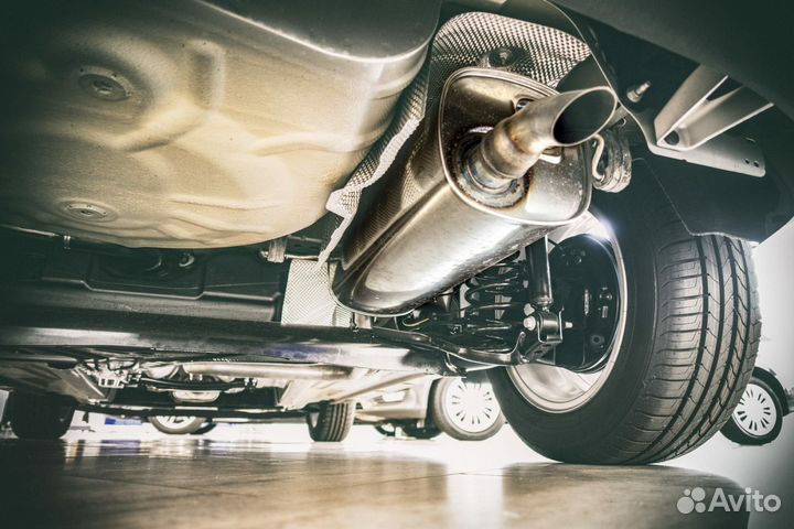Ремонт глушителя, замена катализаторов, гофр