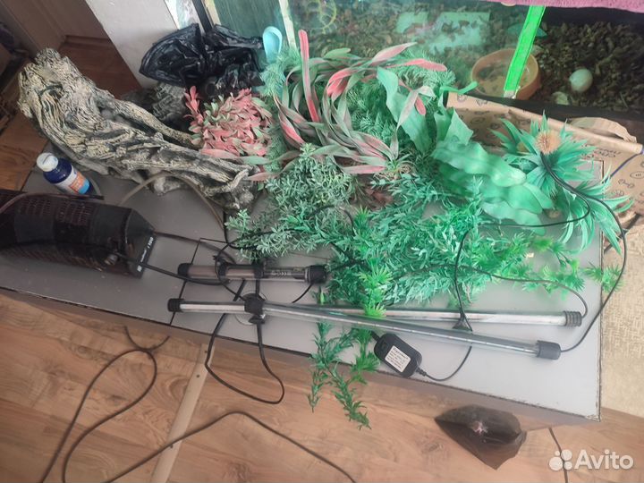 Аквариум на 400 литров+ принадлежности и декор