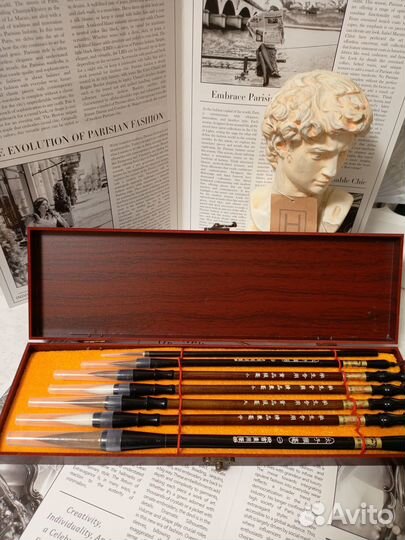 Набор кистей для рисования в пенале