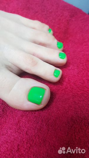 Педикюр гель лак