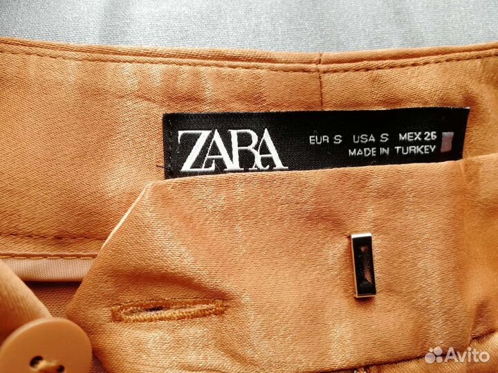 Широкие вискозные брюки Zara, размер S, новые