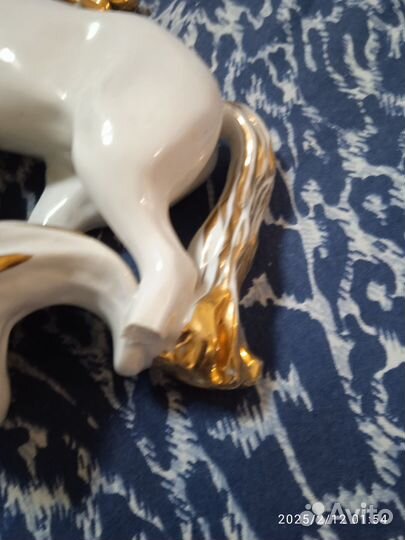 Статуэтка фарфор конь огонь Лфз 60год