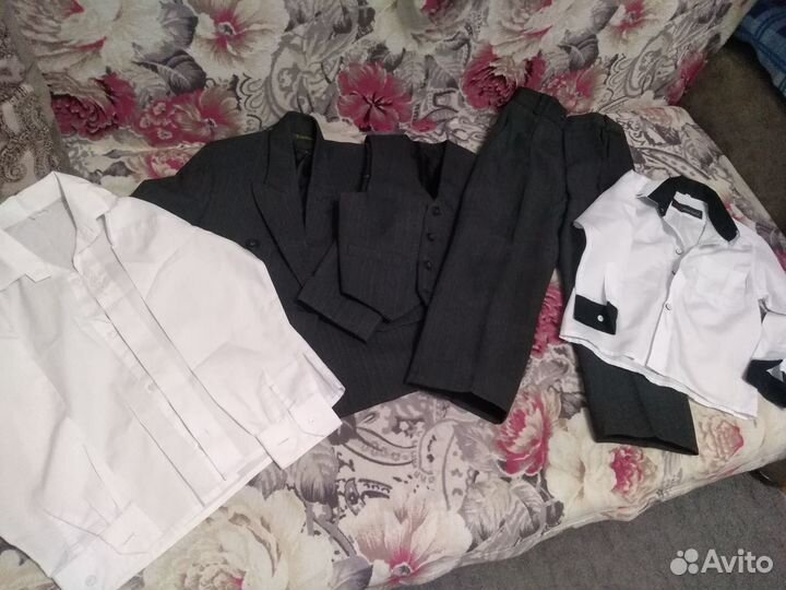 Брюки, рубашки, костюмы для школы и не только