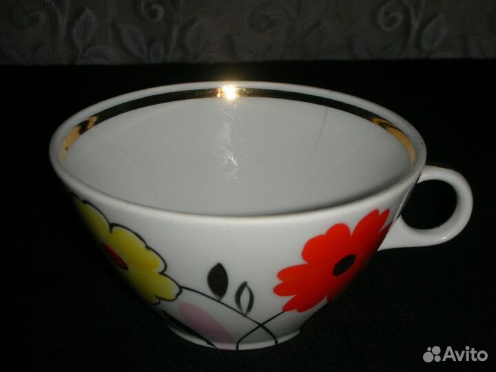 Чашки, фарфор, Дулево, СССР