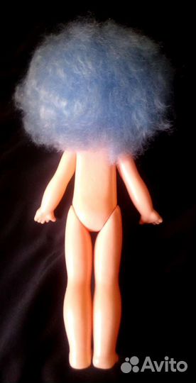 Кукла СССР Мальвина с голубыми волосами