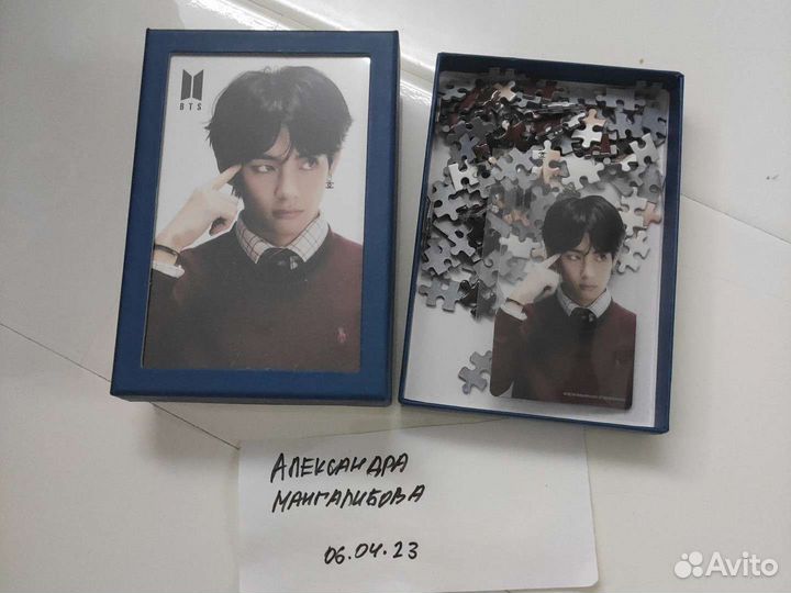 Оригинальные пазлы и карта тэхен бтс bts