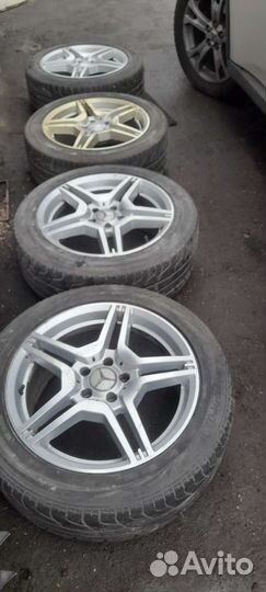 Диски с шинами в сборе летние r18 Merceders