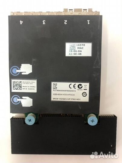 Сетевая карта Dell Broadcom 57800S 2x1G RJ45 + 2x1