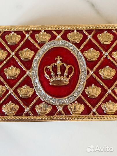 Визитница с эмалью фаберже