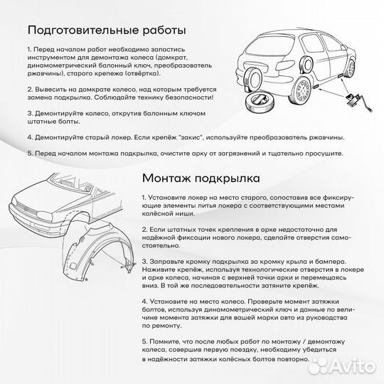 Подкрылок задний правый Renault Kangoo