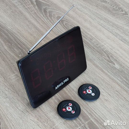 Кнопка вызова официанта Слим табло Инфо русское