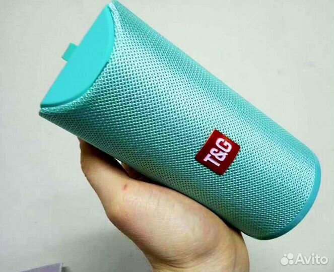 Портативная Колонка Бирюзовая с Bluetooth и Радио