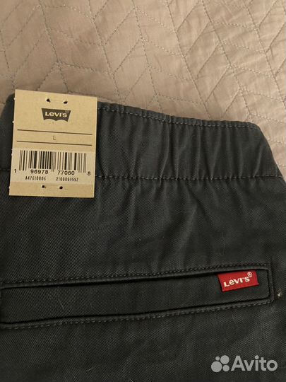 Брюки джоггеры levis мужские L серые