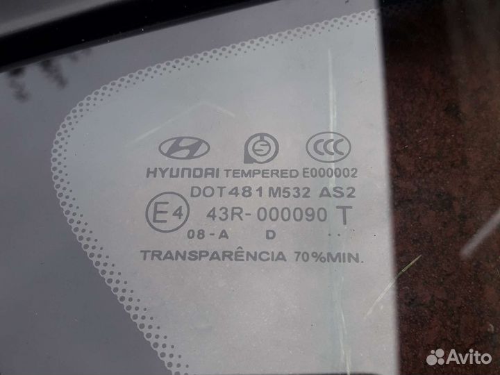 Уголок форточка зад/правый Hyundai i30 2007-2012г