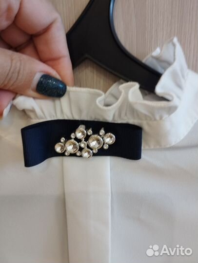 Блузка белая 140