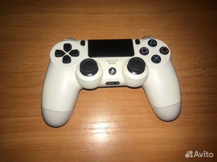 PS4 Геймпад Оригинал CUH-ZCT1E sn- v1 White Белый