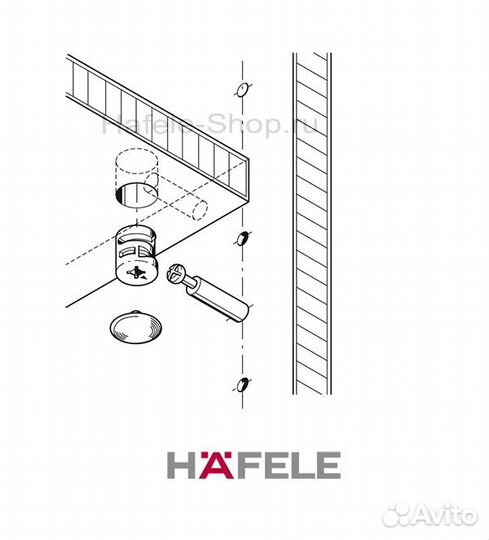 Эксцентриковая стяжка для мебели 