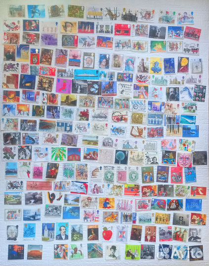 200 шт. разных почтовых марок Великобритании