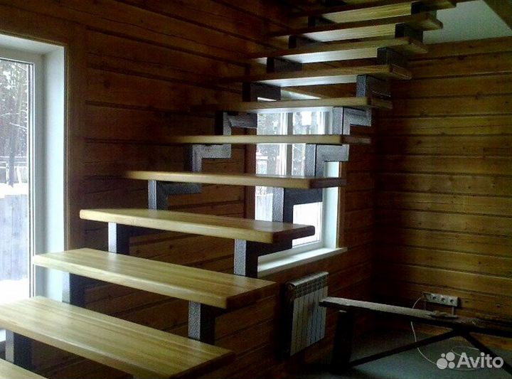 Обшивка ступеней Дубом