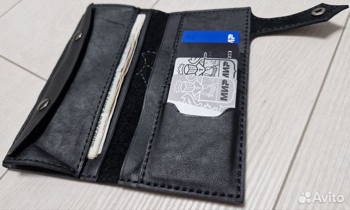 Лонгер байкерский(кошелек),ручная работа,кожа