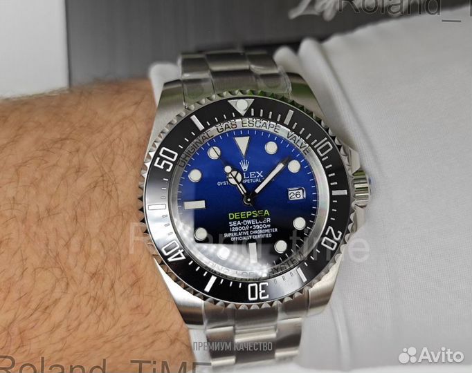 Брутальные мужские наручные часы Rolex Deepsea