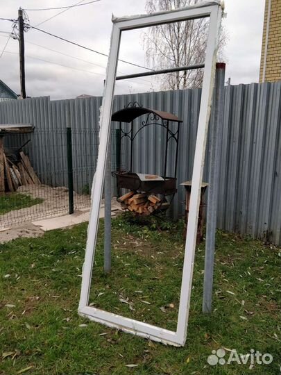 Окно пластиковое 960х2630 глухое панорамное