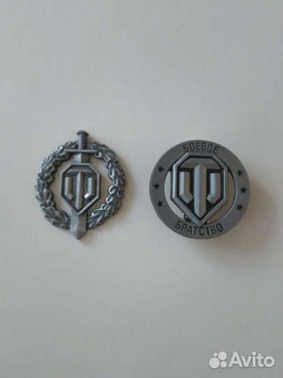 Магнит и значок world of tanks