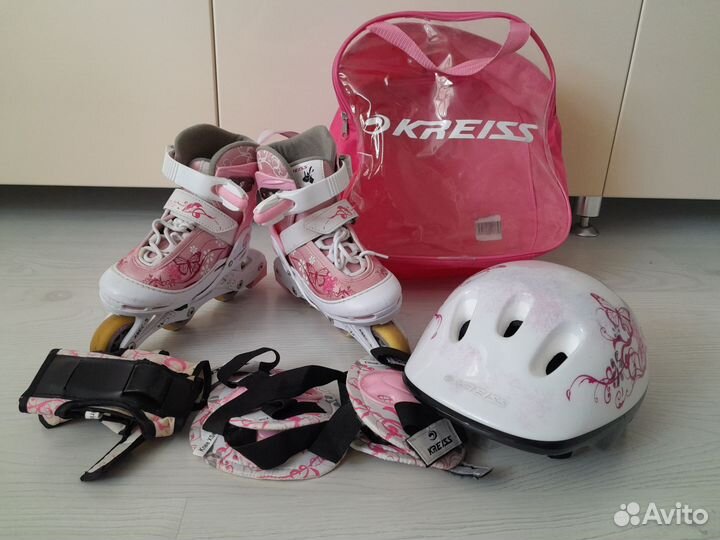 Роликовые коньки детские раздвижные р 26-29